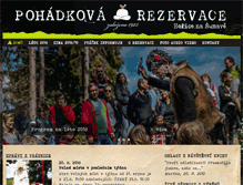 Tablet Screenshot of pohadkovarezervace.cz